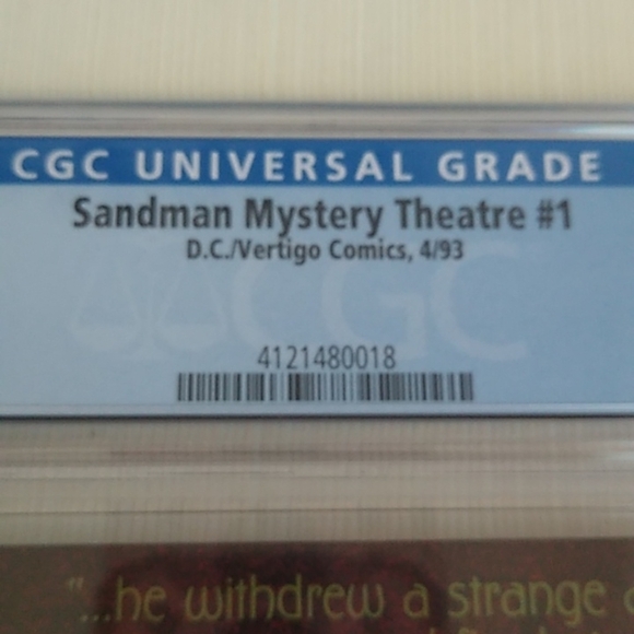 D.C. Vertigo Comics SANDMAN MYSTERY THEATRE #1 CGC Graded 9.6 WP - Picture 4 of 11